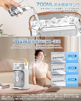 ミニエアコン 水冷ファン タッチスクリーン タイマー 極地クーラー 加湿器 51GBpqLp9+L._UF350,350_QL50_.jpg